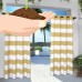 Exclusive Home Indoor/Outdoor Stripe Cabana Window Curtain Panel Pair with Grommet Top   556661375